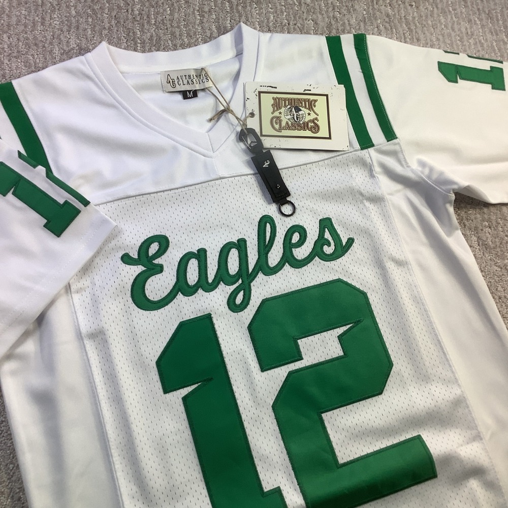Authentic Classics Travis Hunter Jr Eagles Football Jersey #12 White Size M NWT